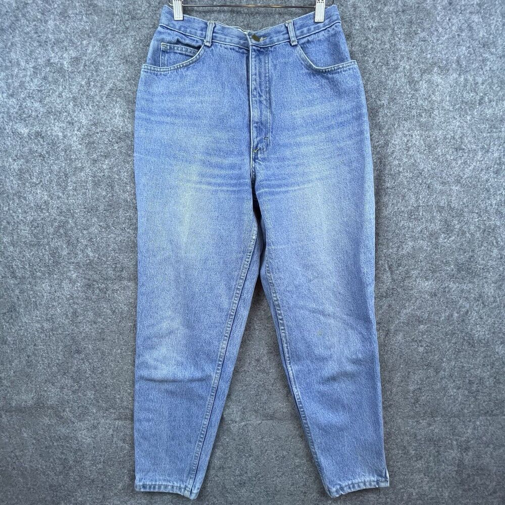 Vintage Transaction Jeans Womens 13‎ Mom High Rise Taper Ankle Zip 80s USA